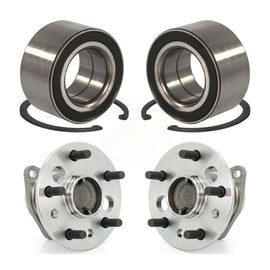 Front Rear Wheel Bearing And Hub Assembly Kit For 2004 Toyota Camry Non-ABS