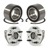 Front Rear Wheel Bearing And Hub Assembly Kit For 2004 Toyota Camry Non-ABS