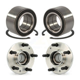 Front Rear Wheel Bearing And Hub Assembly Kit For 2006-2007 Mazda 6 Mazdaspeed
