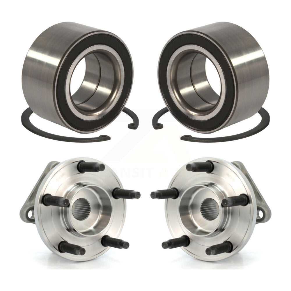Front Rear Wheel Bearing And Hub Assembly Kit For Ford Edge Lincoln MKX AWD