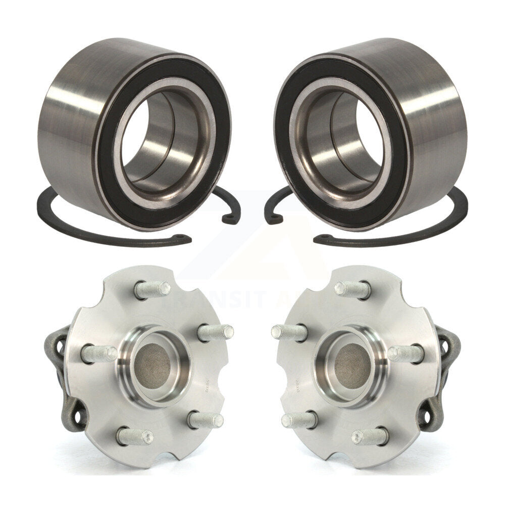 Front Rear Wheel Bearing And Hub Assembly Kit For 2010 Lexus HS250h
