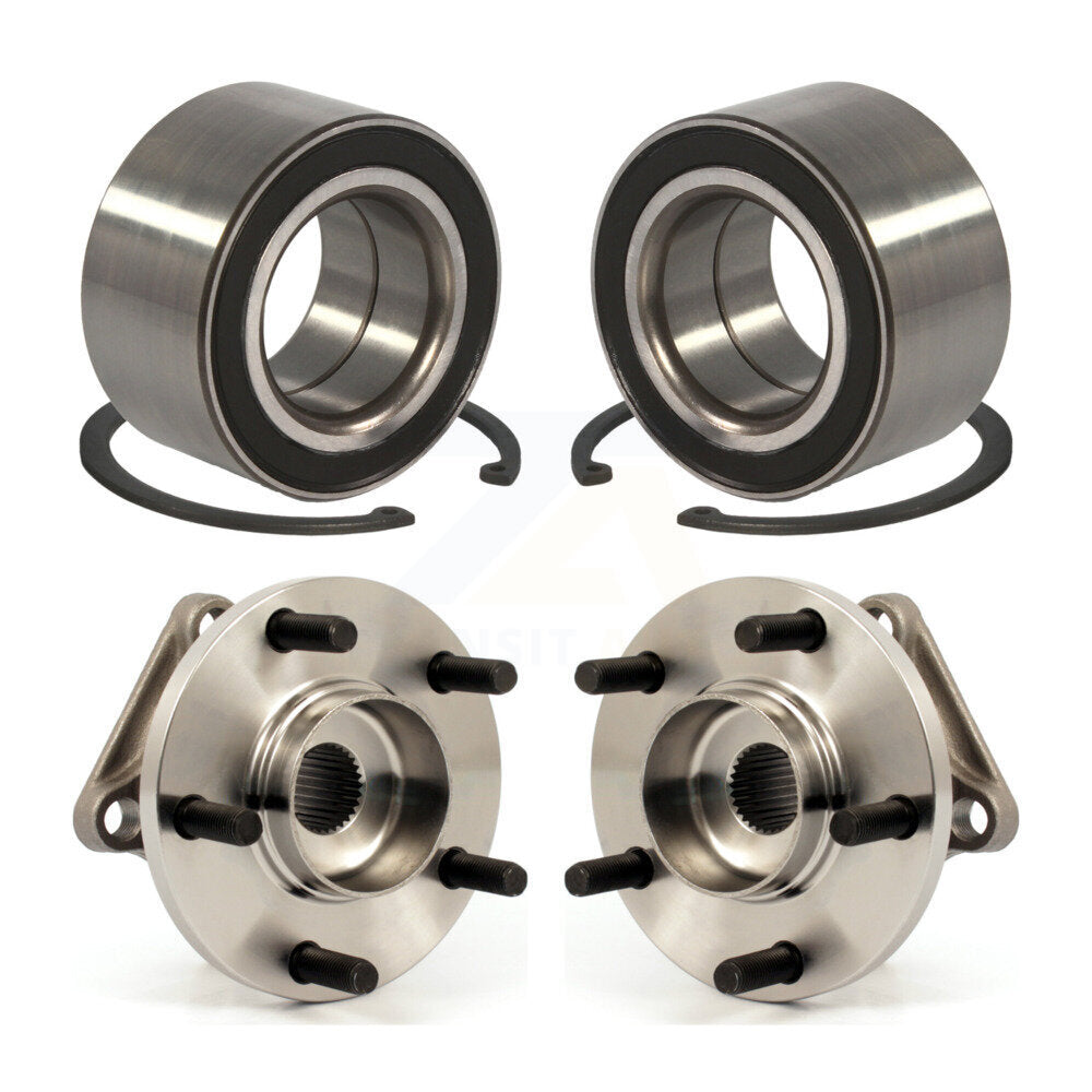 Front Rear Wheel Bearing And Hub Assembly Kit For 2007-2016 Mazda CX-9 AWD