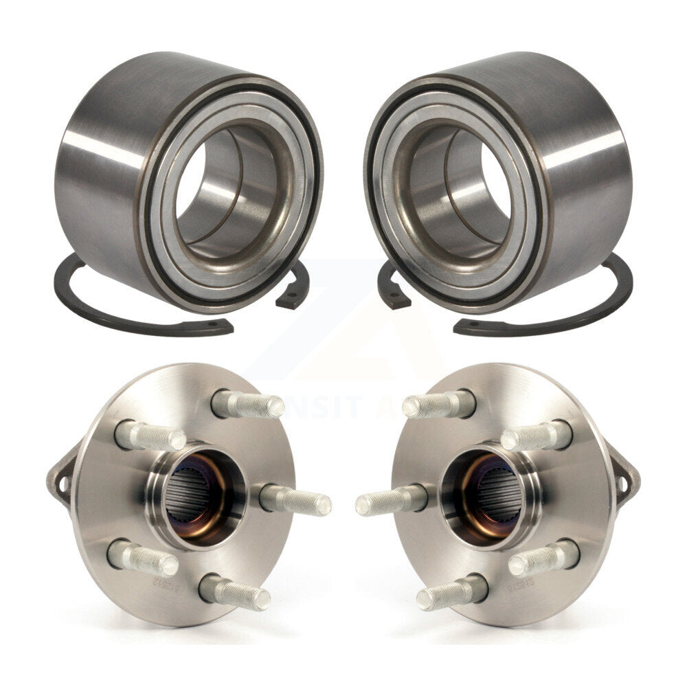 Front Rear Wheel Bearing And Hub Assembly Kit For Toyota Matrix Pontiac Vibe AWD