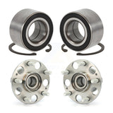 Front Rear Wheel Bearing And Hub Assembly Kit For Honda Accord Acura TL