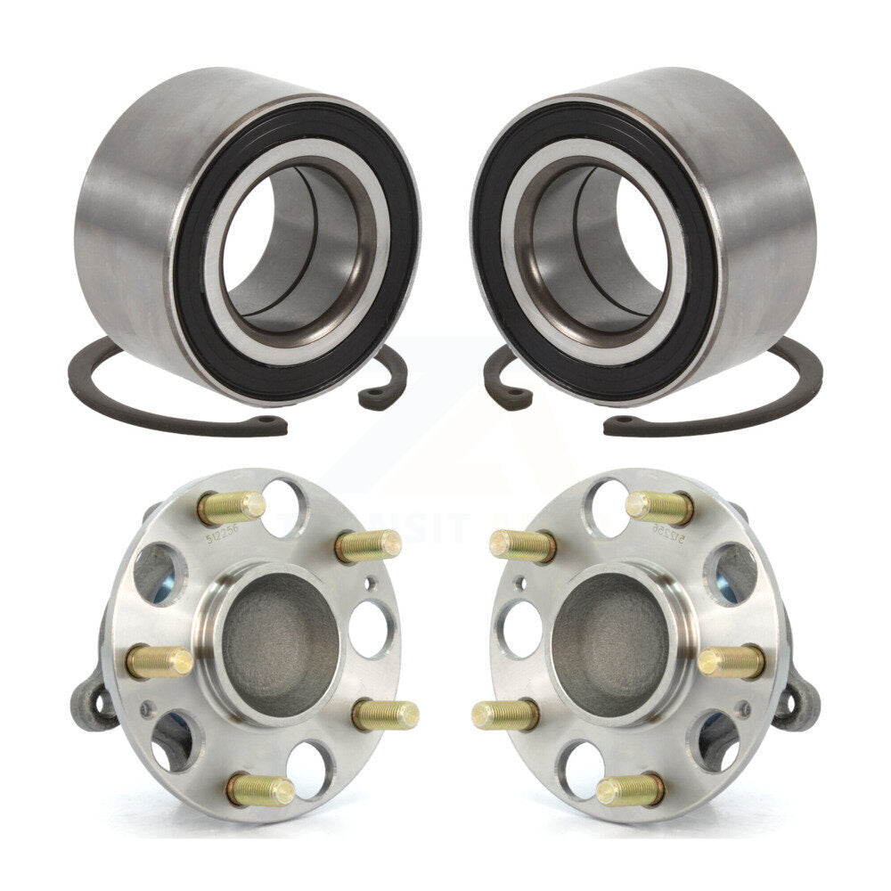 Front Rear Wheel Bearing & Hub Assembly Kit For 2006-2011 Honda Civic Acura CSX