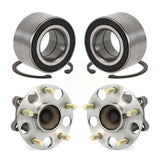 Front Rear Wheel Bearing And Hub Assembly Kit For Honda Accord Acura TSX