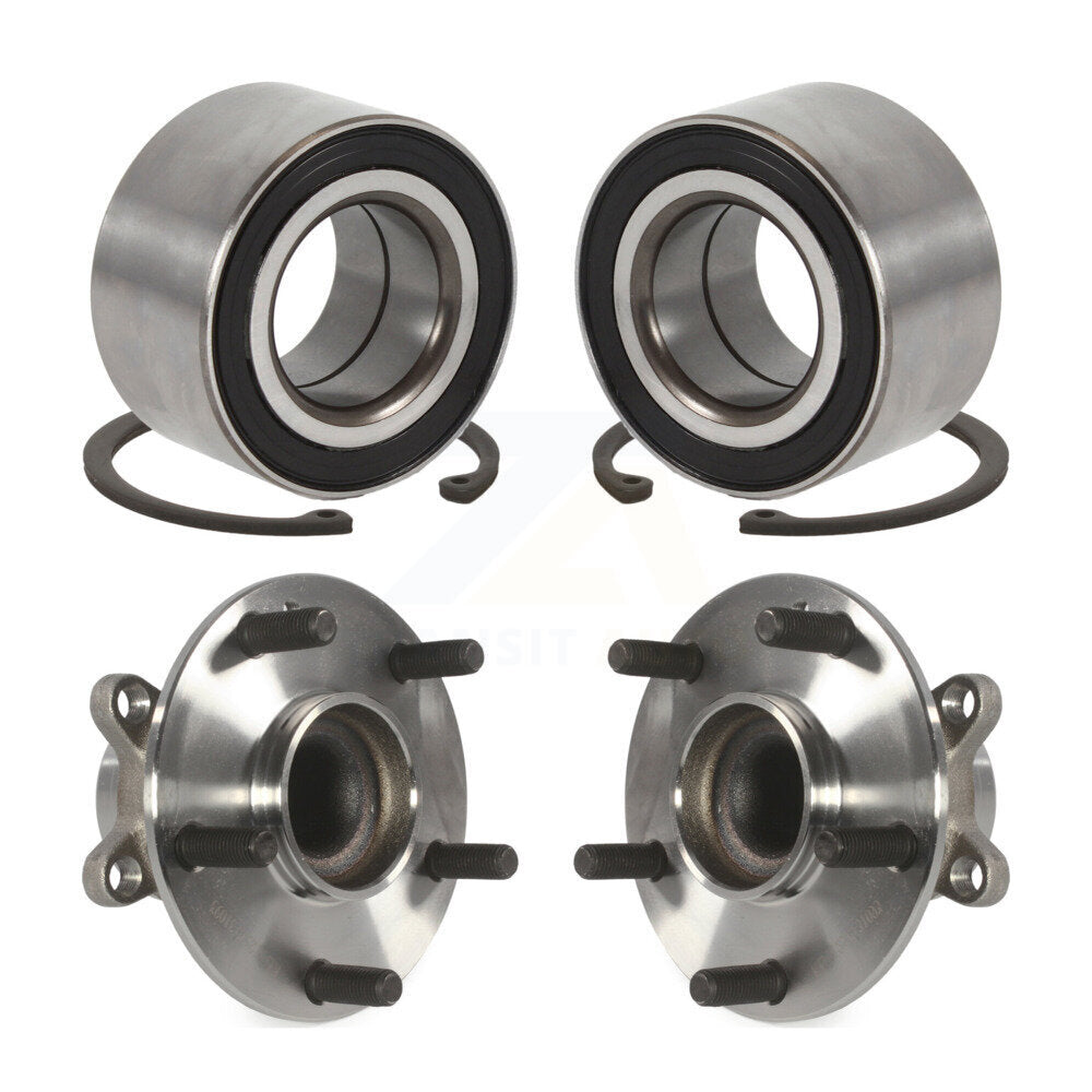 Front Rear Wheel Bearing And Hub Assembly Kit For Honda Civic Insight