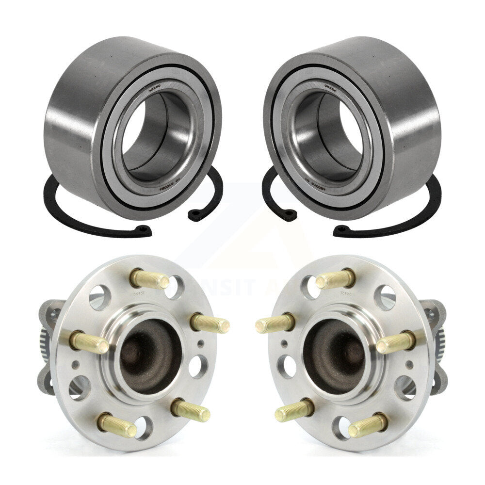 Front Rear Wheel Bearing And Hub Assembly Kit For 2011 Hyundai Azera