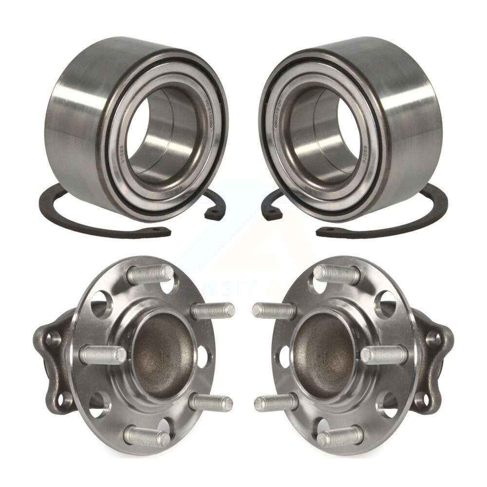 Front Rear Wheel Bearing Hub Assembly Kit For Mitsubishi Lancer FWD with Non-ABS