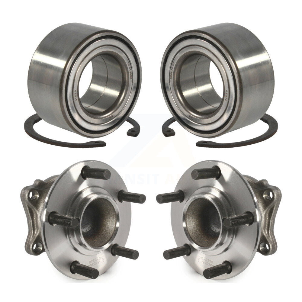 Front Rear Wheel Bearing And Hub Assembly Kit For Mitsubishi Outlander FWD