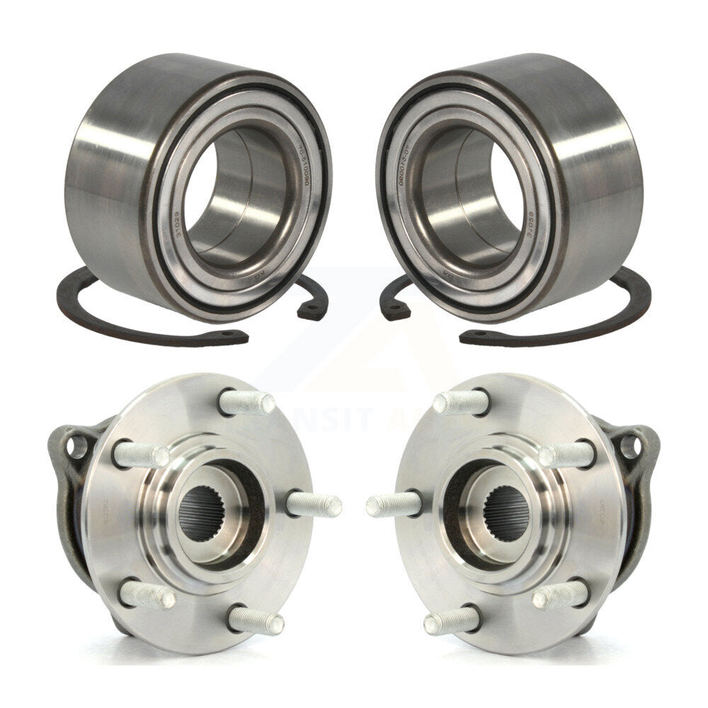 Front Rear Wheel Bearing And Hub Assembly Kit For Mitsubishi Outlander Sport