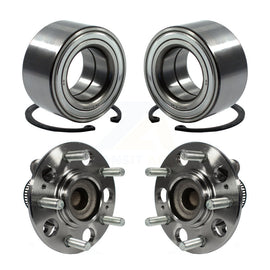 Front Rear Wheel Bearing Hub Assembly Kit For 2008-2010 Hyundai Elantra Non-ABS
