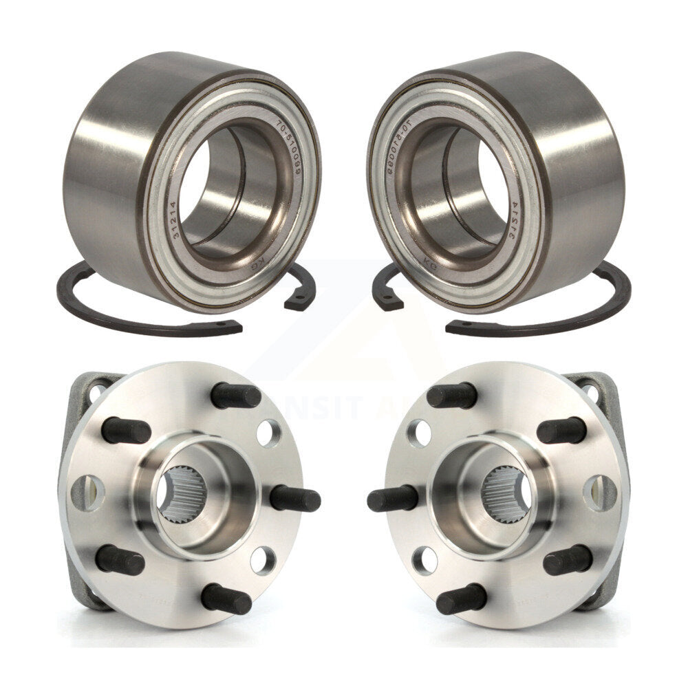 Front Rear Wheel Bearing And Hub Assembly Kit For 2002-2008 Jaguar X-Type