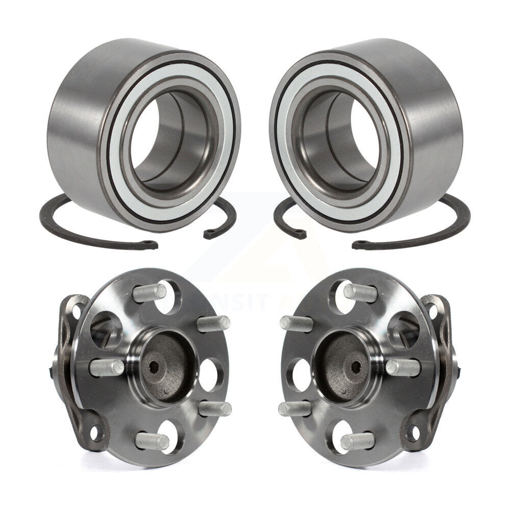 Front Rear Wheel Bearing And Hub Assembly Kit For 2011-2020 Toyota Sienna FWD