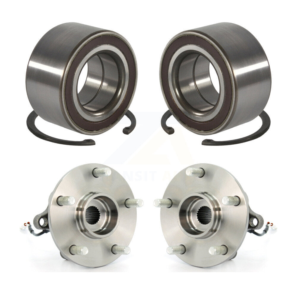 Front Rear Wheel Bearing And Hub Assembly Kit For 2007-2013 Suzuki SX4 AWD