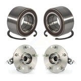Front Rear Wheel Bearing And Hub Assembly Kit For 2007-2013 Suzuki SX4 AWD