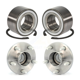 Front Rear Wheel Bearing And Hub Assembly Kit For 2010-2013 Ford Transit Connect