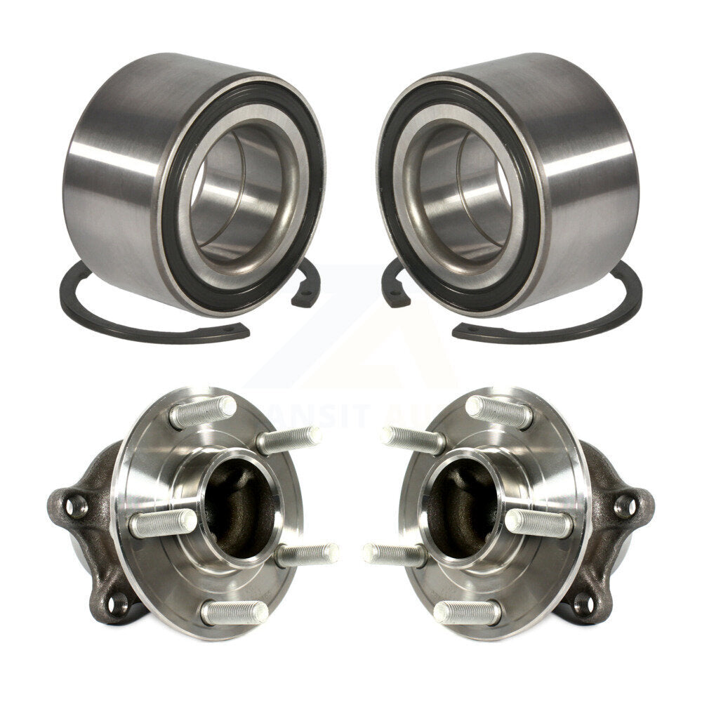 Front Rear Wheel Bearing And Hub Assembly Kit For Ford Focus With Parking Assist