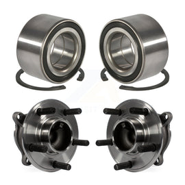 Front Rear Wheel Bearing And Hub Assembly Kit For Ford Focus