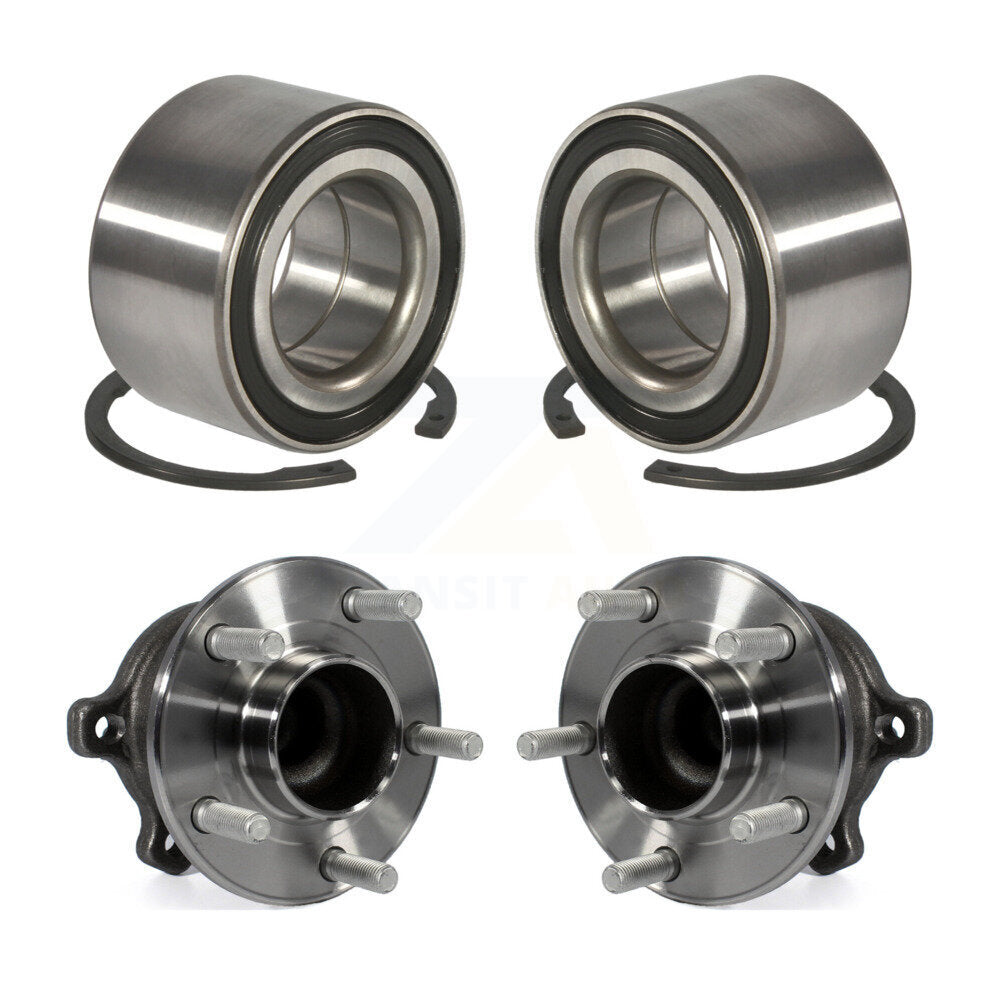 Front Rear Wheel Bearing And Hub Assembly Kit For Ford Escape Lincoln MKC C-Max