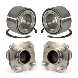 Front Rear Wheel Bearing And Hub Assembly Kit For 2010-2011 Nissan Versa Non-ABS