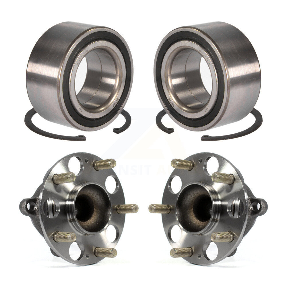 Front Rear Wheel Bearing And Hub Assembly Kit For Honda Accord Acura TLX