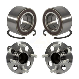 Front Rear Wheel Bearing And Hub Assembly Kit For 2012-2017 Kia Rio