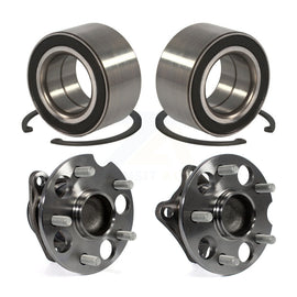 Front Rear Wheel Bearing And Hub Assembly Kit For 2009-2016 Toyota Venza FWD