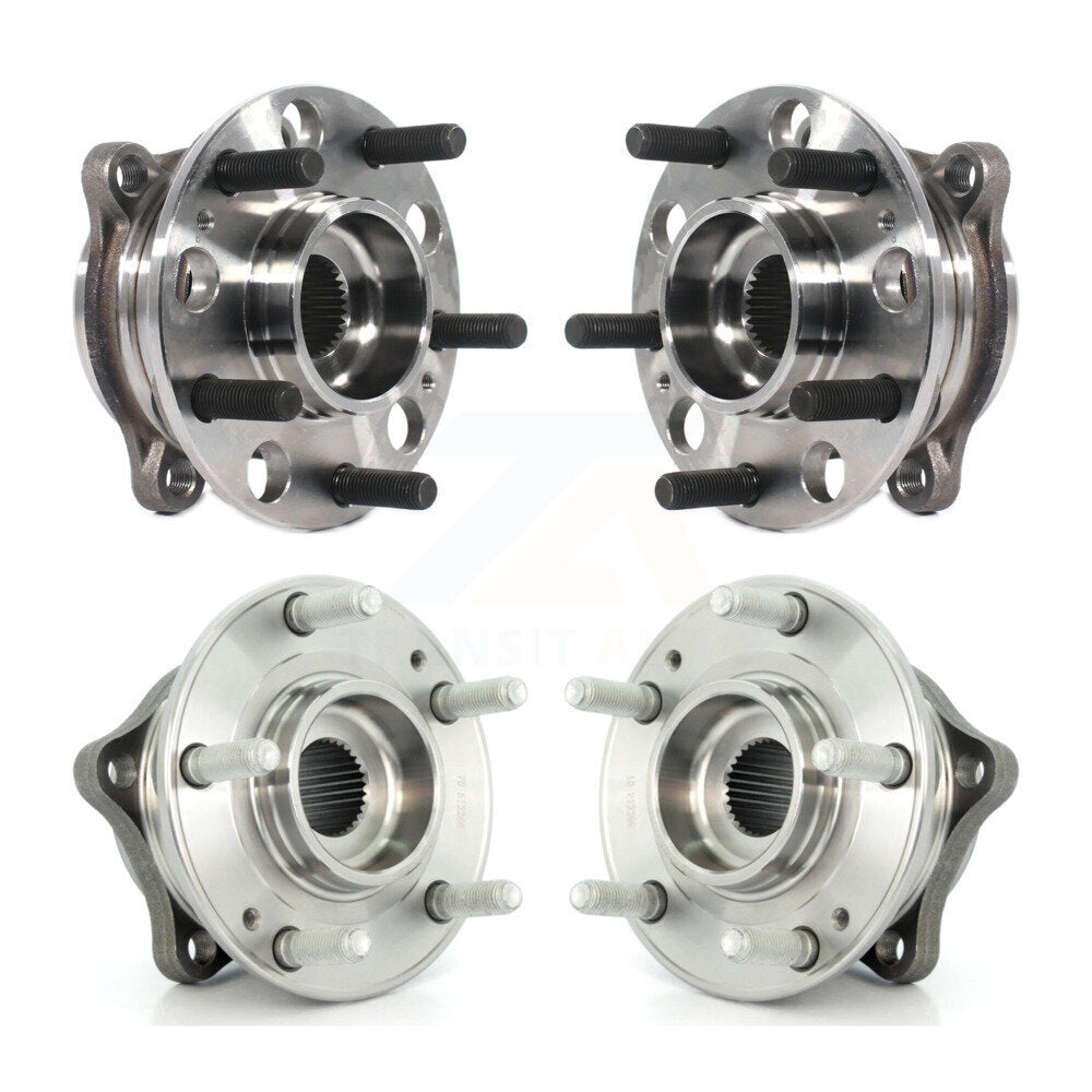 Front Rear Wheel Bearing & Hub Assembly Kit For Hyundai Santa Fe Sport XL AWD