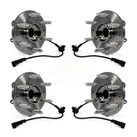 Front Rear Wheel Bearing & Hub Assembly Kit For Cadillac XTS With 6 Lug Wheels