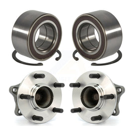 Front Rear Wheel Bearing And Hub Assembly Kit For 2009-2013 Mazda 6 2.5L