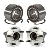 Front Rear Wheel Bearing And Hub Assembly Kit For 2009-2013 Mazda 6 2.5L