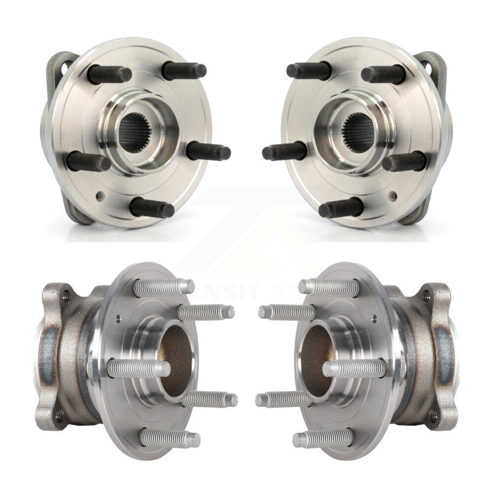 Front Rear Wheel Bearing & Hub Assembly Kit For Chevrolet Cruze Limited