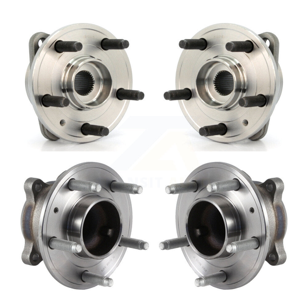 Front Rear Wheel Bearing & Hub Assembly Kit For Chevrolet Cruze