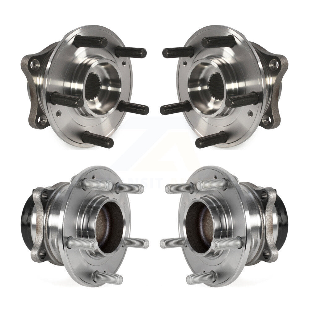 Front Rear Wheel Bearing & Hub Assembly Kit For 2015-2019 Kia Sedona