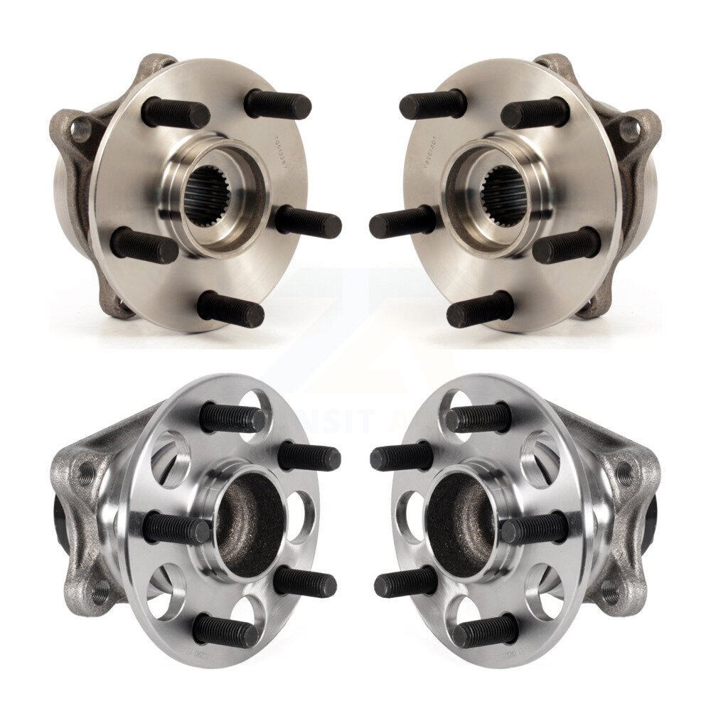 Front Rear Wheel Bearing & Hub Assembly Kit For 2011-2017 Lexus CT200h