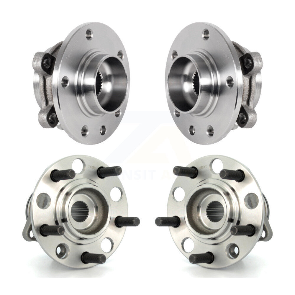Front Rear Wheel Bearing & Hub Assembly Kit For 2017 Jeep Compass 4WD