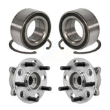 Front Rear Wheel Bearing And Hub Assembly Kit For 2009-2013 Acura TL AWD K70-101984