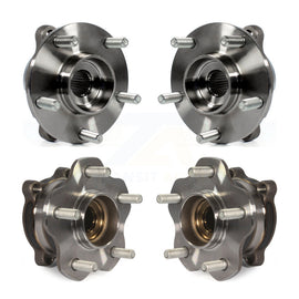 Front Rear Wheel Bearing & Hub Assembly Kit For 2006-2008 INFINITI M35 AWD