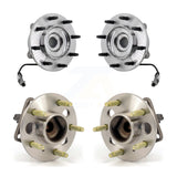 Front Rear Wheel Bearing & Hub Assembly Kit For 06-11 Cadillac DTS With Heavy Duty Brakes K70-102043