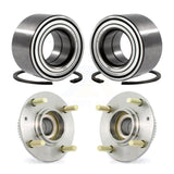 Front Rear Wheel Bearing And Hub Assembly Kit For 2004 Kia Spectra 1.8L with 4-Wheel ABS K70-102222
