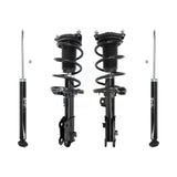 Front Rear Complete Shocks Strut & Coil Spring Kit For Hyundai Elantra Kia Forte