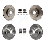 Front Rear Disc Brake Rotors And Ceramic Pads Kit (6Pc) For Lexus IS250 GS300