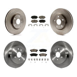 [Front+Rear] 2014 Lexus IS250 C F Sport Premium OE Brake Rotors & Ceramic Pads Kit For Max Braking