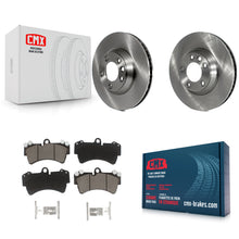 Charger l'image dans la galerie, Front Brake Rotor Ceramic Pad Kit For Audi Q7 Porsche Cayenne Volkswagen Touareg