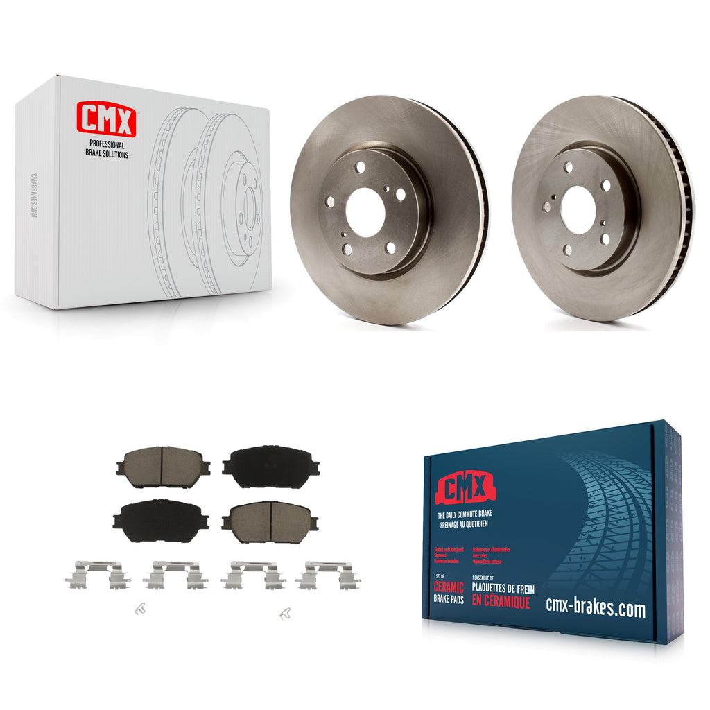 Front Disc Brake Rotors And Ceramic Pads Kit For Lexus IS250 GS300
