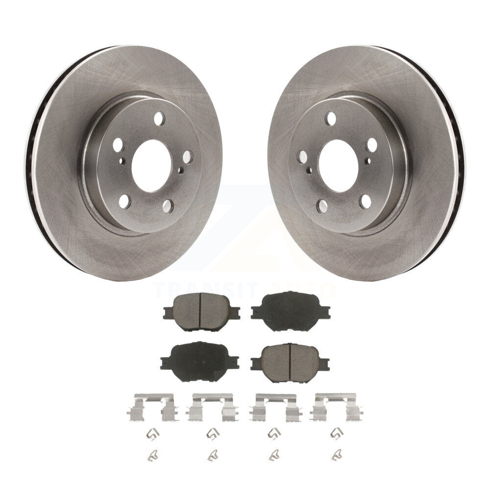 Front Disc Brake Rotors And Ceramic Pads Kit For 2001 Toyota Celica GT