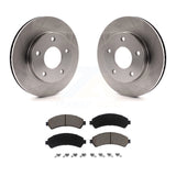 [Front] 1997 Chevrolet Blazer GMC Jimmy 4WD Premium OE Brake Rotors & Ceramic Pads Kit For Max Braking