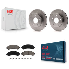 [Front] 1997 Chevrolet Blazer GMC Jimmy 4WD Premium OE Brake Rotors & Ceramic Pads Kit For Max Braking