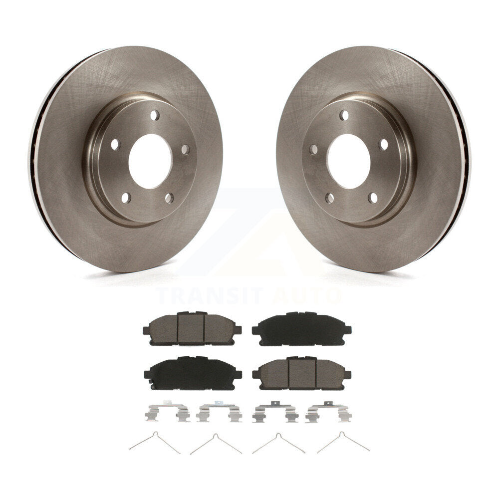 Front Disc Brake Rotors And Ceramic Pads Kit For 2011-2017 Nissan Quest